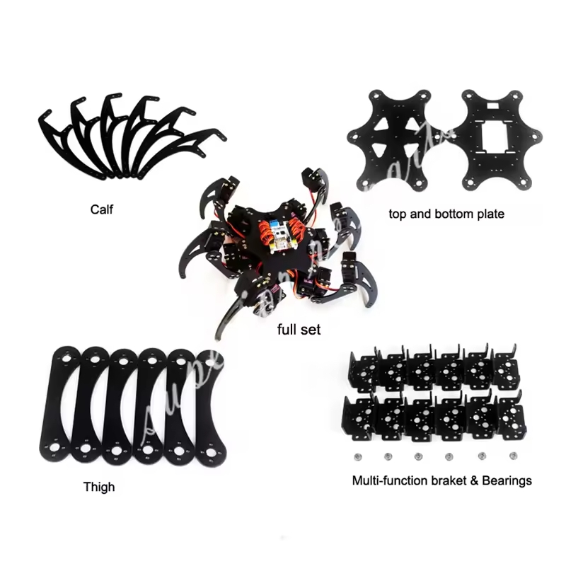 Coding Robot Toy - 18 DOF อลูมิเนียม Hexapod Spider วงเล็บหก