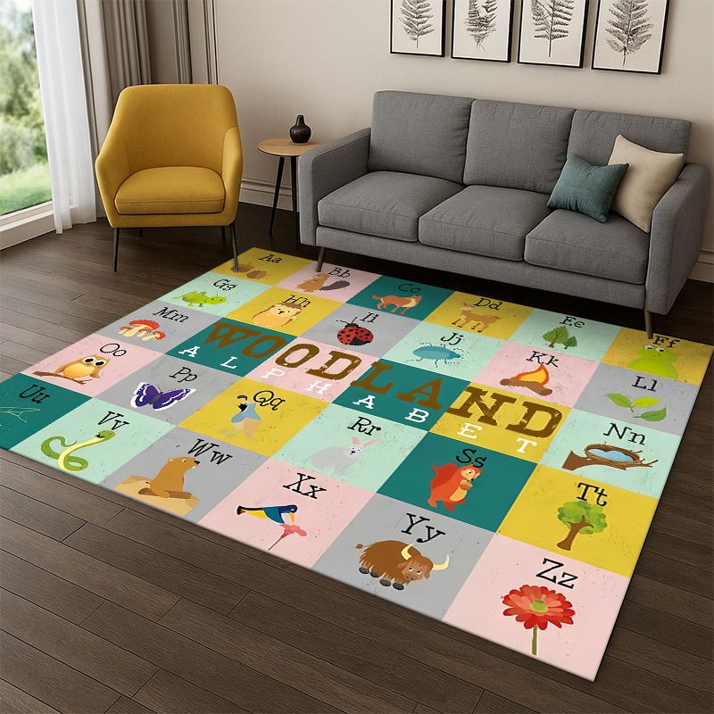 Abc Kids Early Education - พรมปูพื้นลายการ์ตูน ABC สำหรับเด็กเล็ก ห้องเด็กเล่น ห้องนอน ห้องนั่งเล่น