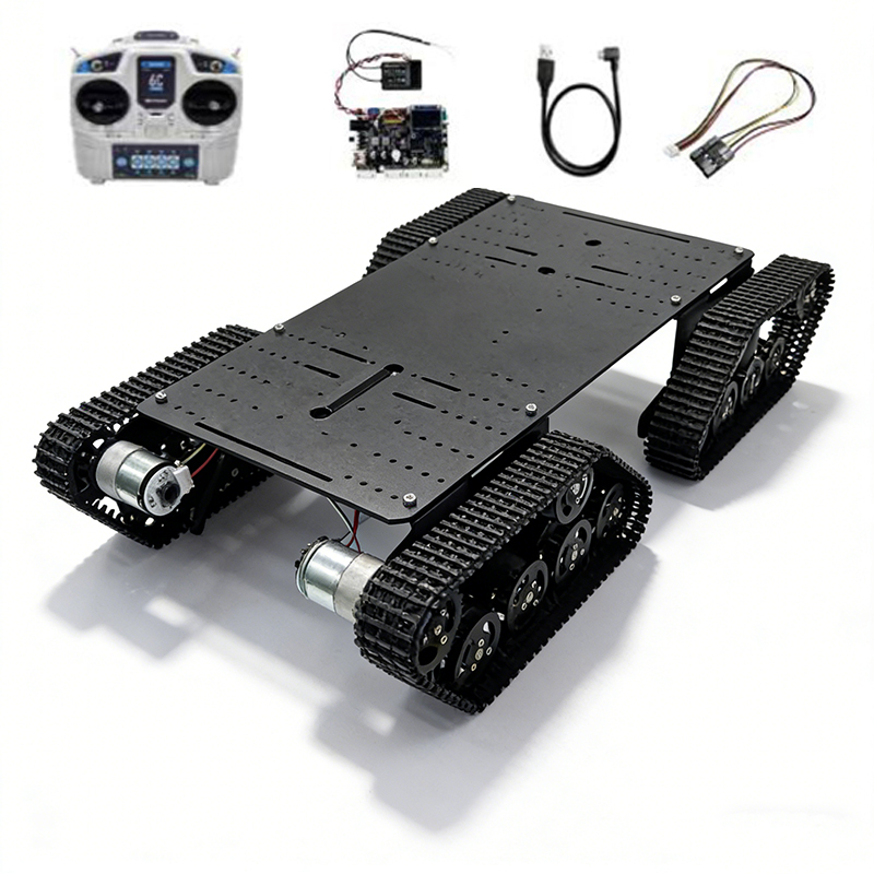 Coding Robot Toy - รถถังบังคับวิทยุขนาดใหญ่แบบประกอบเอง พร้อมมอเตอร์ MC6C แพลตฟอร์ม ROS โอเพ่นซอร์สโค้ด