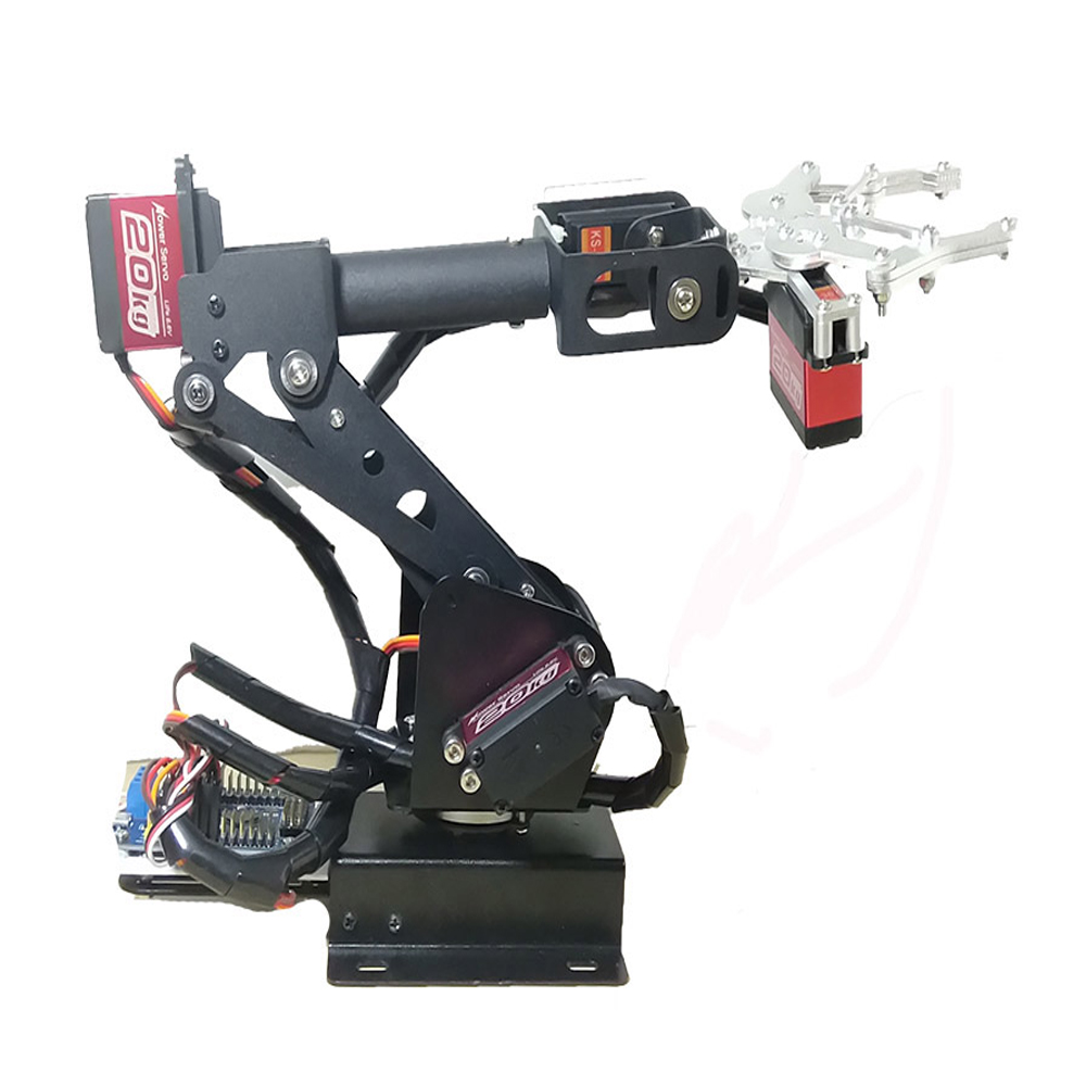 Coding Robot Toy - ชุดควบคุมแขนหุ่นยนต์ 6 DOF พร้อมกริปเปอร์จับสิ่งของ สำหรับ Arduino