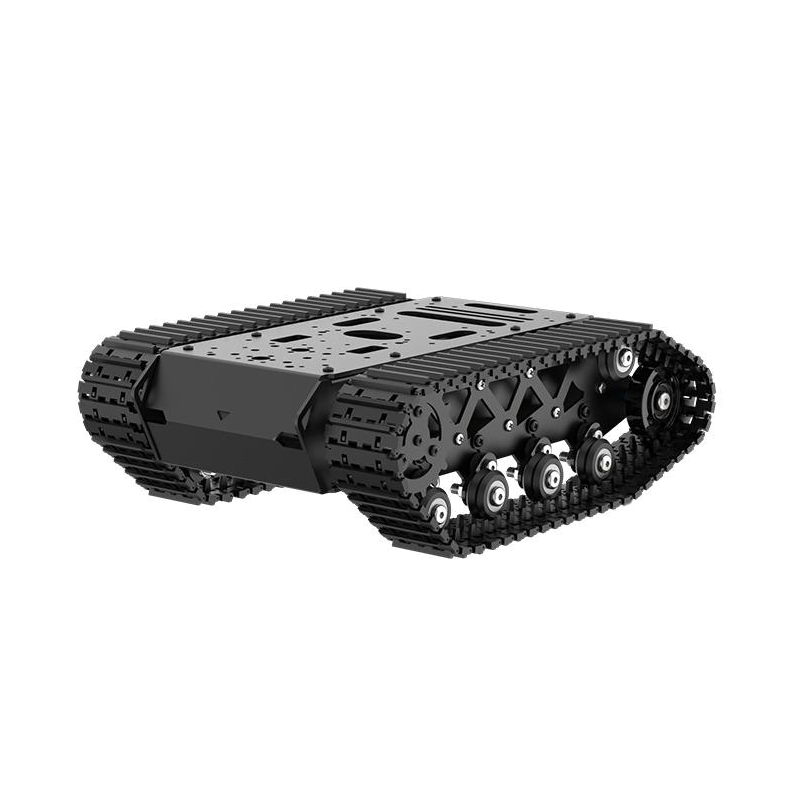 Coding Robot Toy - โหลด 10 กก.แชสซีถังดูดซับแรงกระแทกที่แข็งแกร่งพร้อมระบบกันสะเทือนมอเตอร์ชุดหุ่นยนต์ถังโลหะทั้งหมดการเข้ารหัสมอเตอร์หุ่นยนต์อัจฉริยะรถ