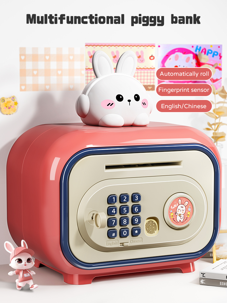 Kids Education Savings - อิเล็กทรอนิกส์ Pos Savings Piggy Bank เด็กเงินฝากเครื่องเหรียญรหัสผ่าน