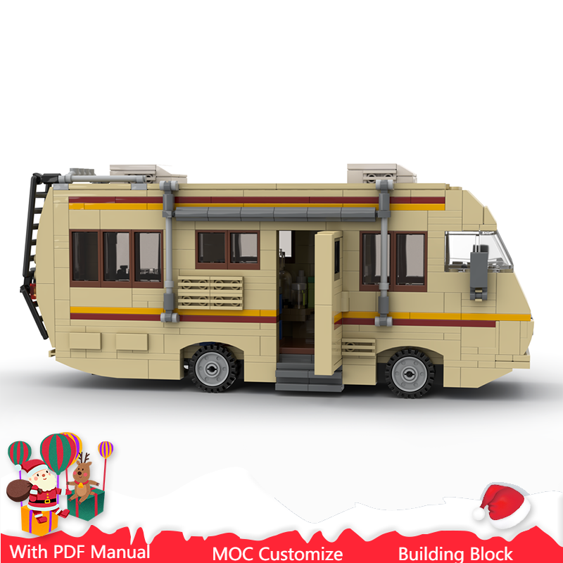 Kids Education Recreation - ชุดตัวต่อบล็อกแบบโมดูลาร์ 662 ชิ้น รุ่นรถบ้านสุดหรู สำหรับเด็ก เสริมสร้างการเรียนรู้