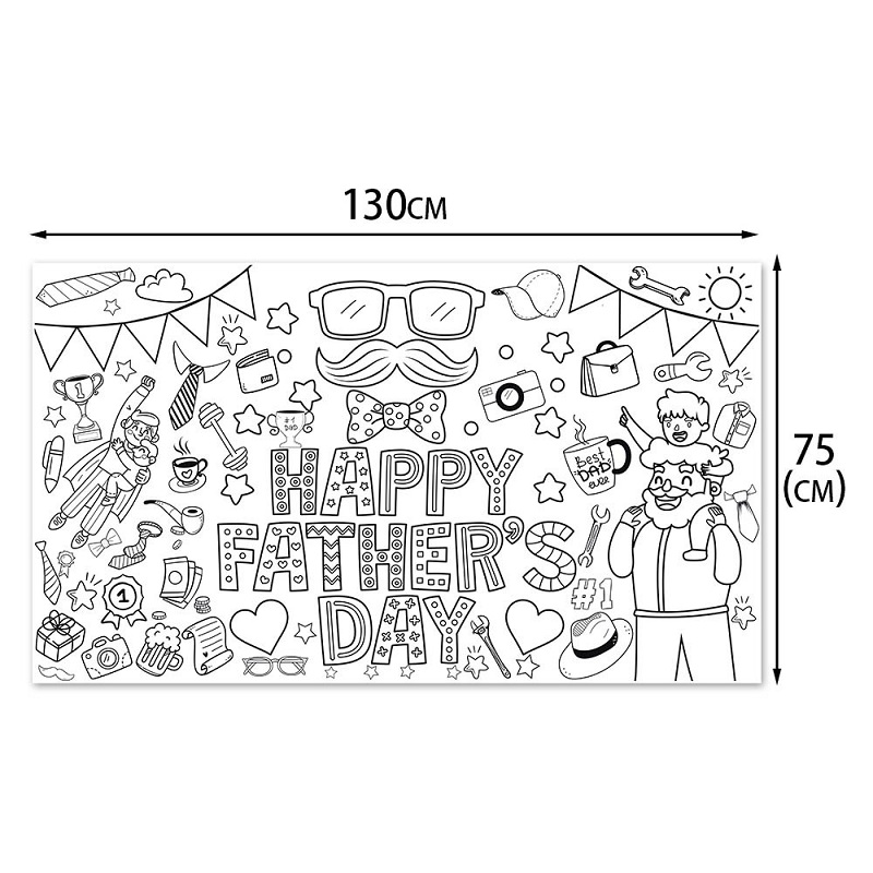 กระดาษวาดเขียน DIY สำหรับวันพ่ - Happy Kids Education บทวิจารณ์และราคา