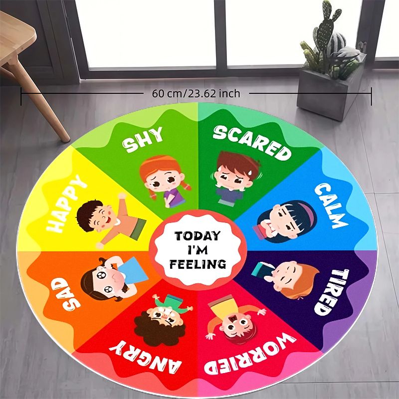 พรมวงกลมสำหรับเด็ก ลายวงล้ออาร - Happy Kids Education บทวิจารณ์และราคา