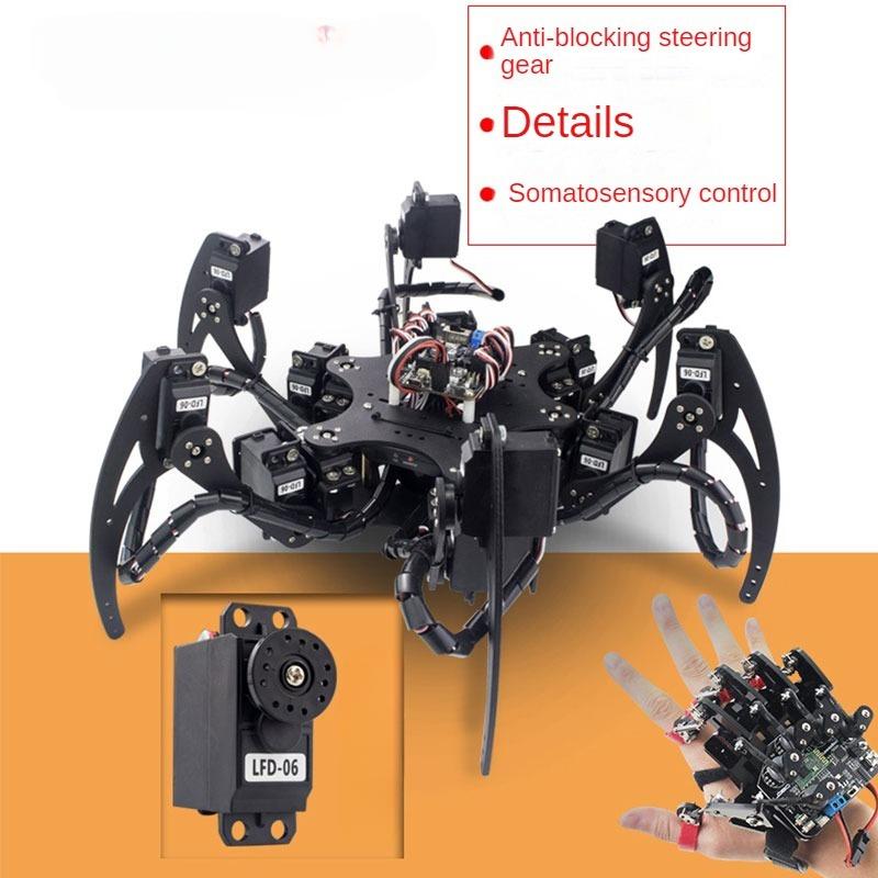 18 DOF อลูมิเนียม Hexapod Spid - Coding Robot Toy บทวิจารณ์และราคา