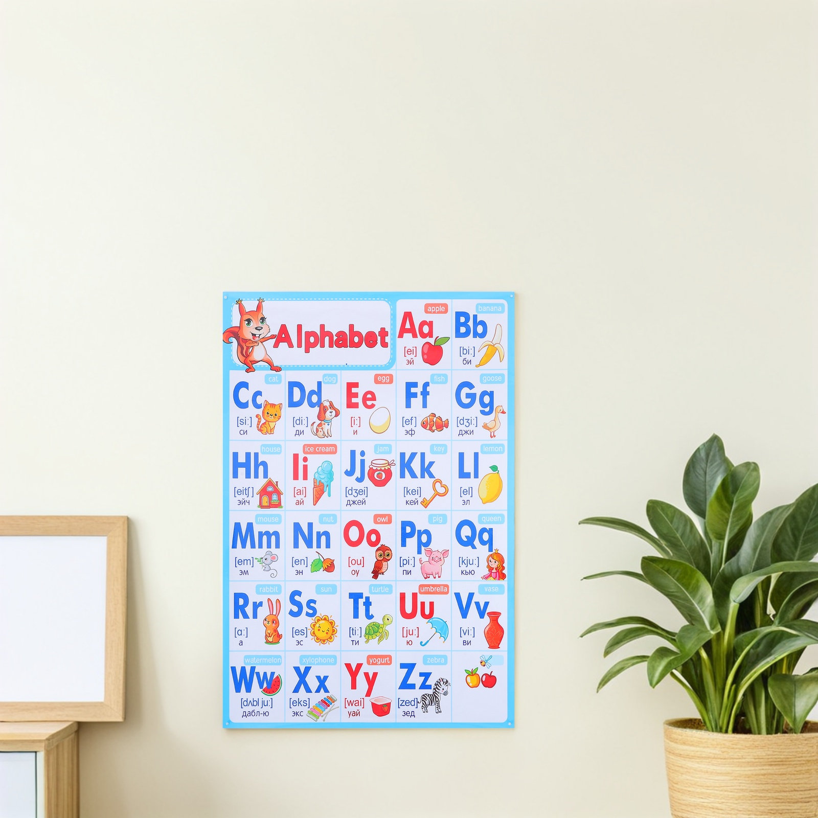 โปสเตอร์ตัวอักษร ABC สำหรับห้อ - Abc Kids Early Education บทวิจารณ์และราคา