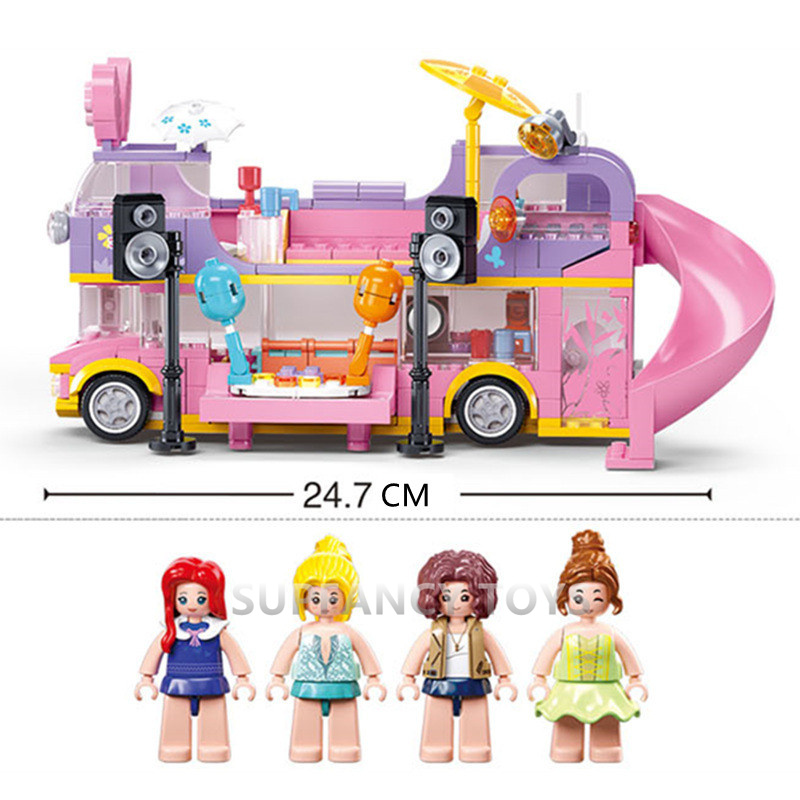 ตัวต่อสลูบัน 412 ชิ้น รถบัสกระ - Happy Kids Education บทวิจารณ์และราคา