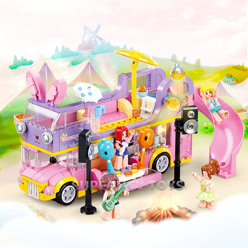 ตัวต่อสลูบัน 412 ชิ้น รถบัสกระ - Happy Kids Education บทวิจารณ์และราคา