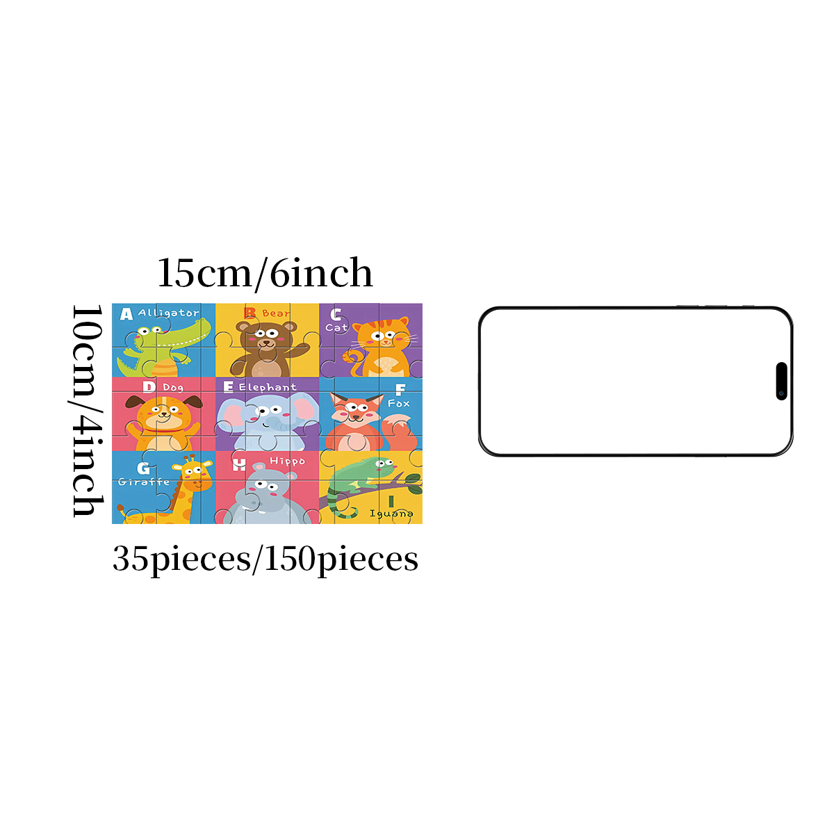 1 ชิ้น ตัวต่อจิ๊กซอว์ไม้รูปสัต - Kids Education School บทวิจารณ์และราคา