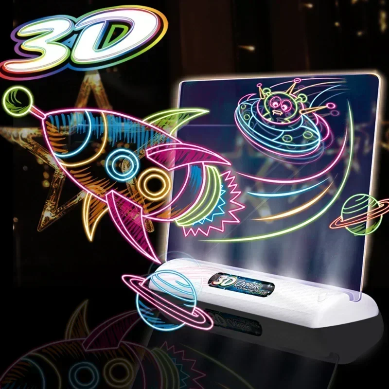 3D Magic Drawing Board LED เรื - Kids Education Foundation บทวิจารณ์และราคา