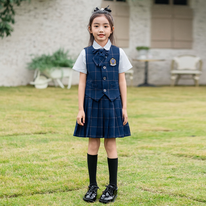 เด็กอังกฤษลายสก๊อตเสื้อกั๊กเสื - Kids Education School บทวิจารณ์และราคา