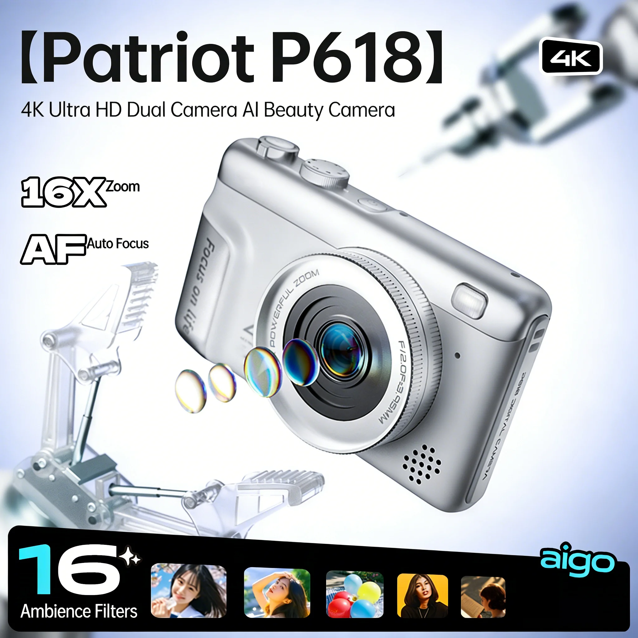 กล้องดิจิตอล 4K มินิเรโทร CCD  - Kids Physical Education Videos บทวิจารณ์และราคา