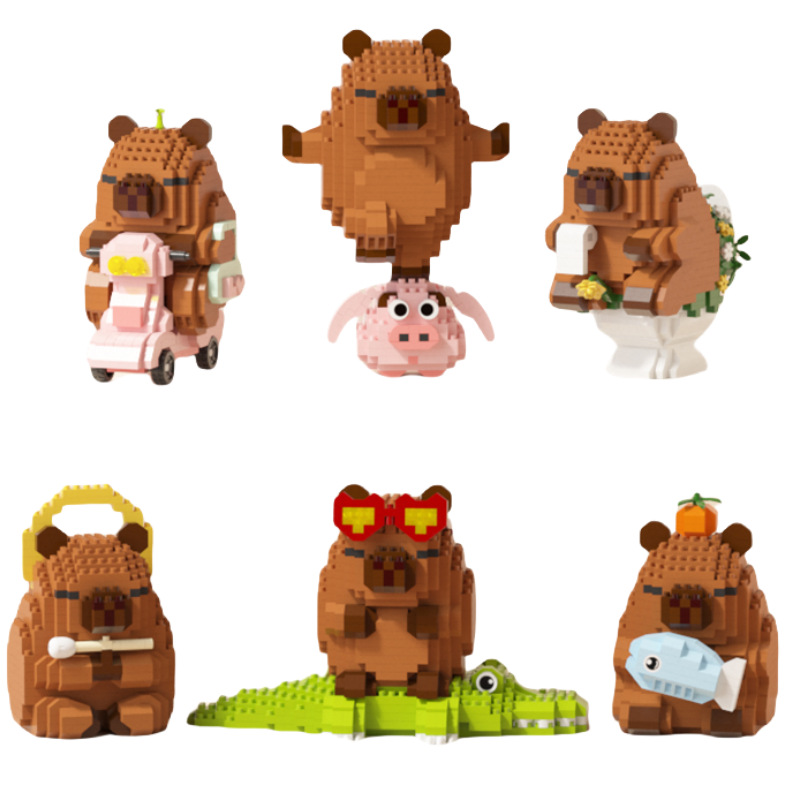 Happy Capybara Building Blocks - Happy Kids Education บทวิจารณ์และราคา
