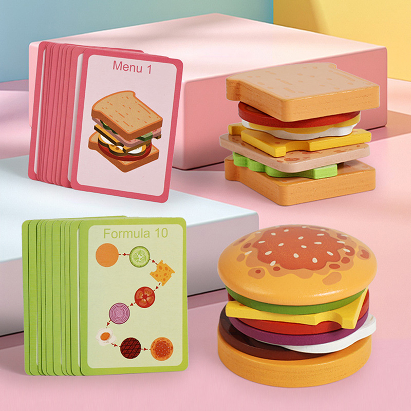 【HAPPY】ของเล่นไม้รูปแซนด์วิชฮั - Happy Kids Education บทวิจารณ์และราคา
