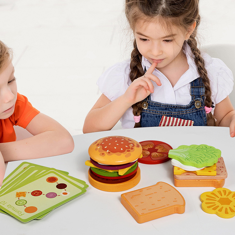 【HAPPY】ของเล่นไม้รูปแซนด์วิชฮั - Happy Kids Education บทวิจารณ์และราคา